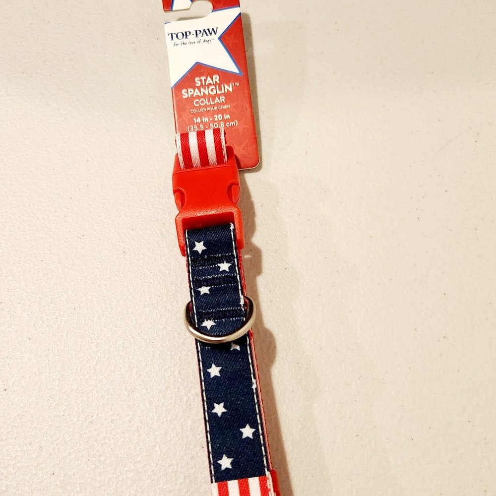 Top Paw Star Spanglin Collar for Dogs